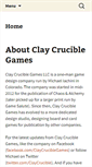 Mobile Screenshot of claycrucible.com